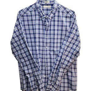 Hawker Rye Blue/White XL Button Down Dress Shirt